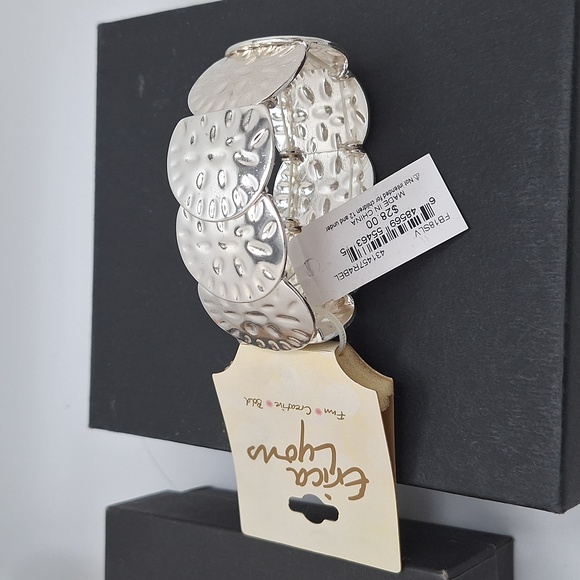 Erica Lyons Designer Stretch-Bracelet Silver-Tone - Picture 6 of 11